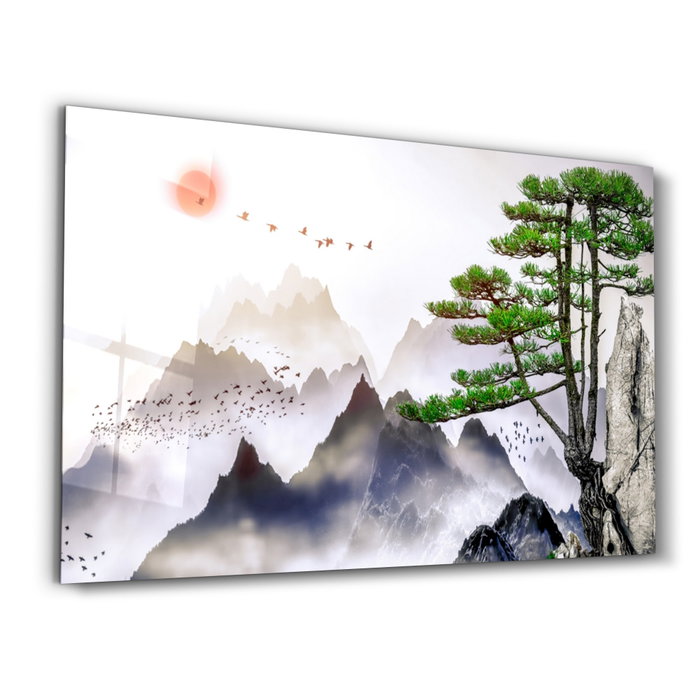 Wallity CAM-1019 Pintura Decorativa de Vidrio Templado 46 x 72 cm